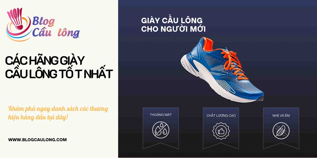 Mẫu giày cầu lông cho người mới
